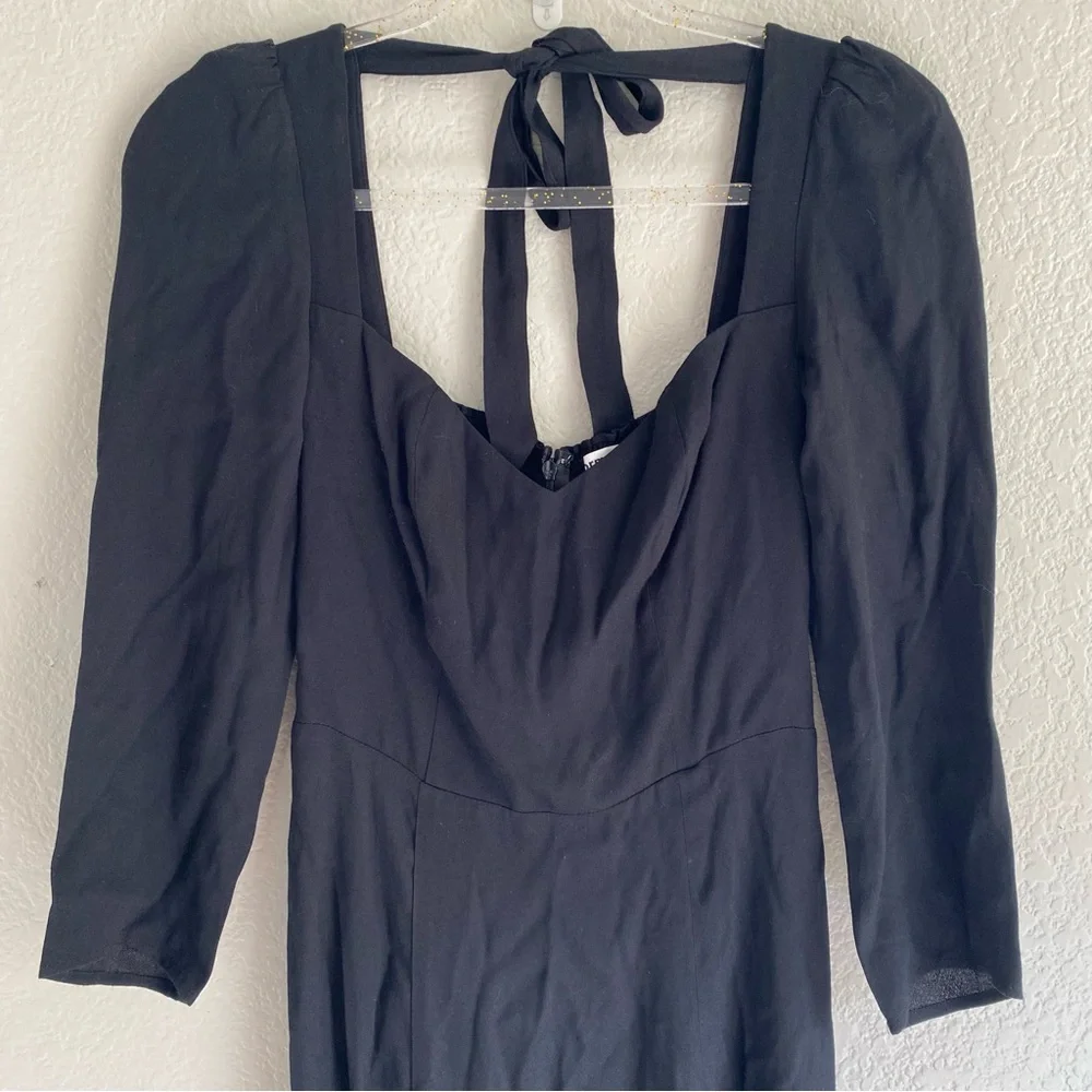 Reformation Mara Dress Black NEW - Picture 6 of 11